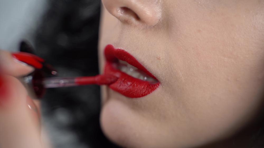 Poster for Manyvids Star - Misselliemouse - Red Lipstick - Sfw, Pin Up, Lipstick Fetish (Закрепить)