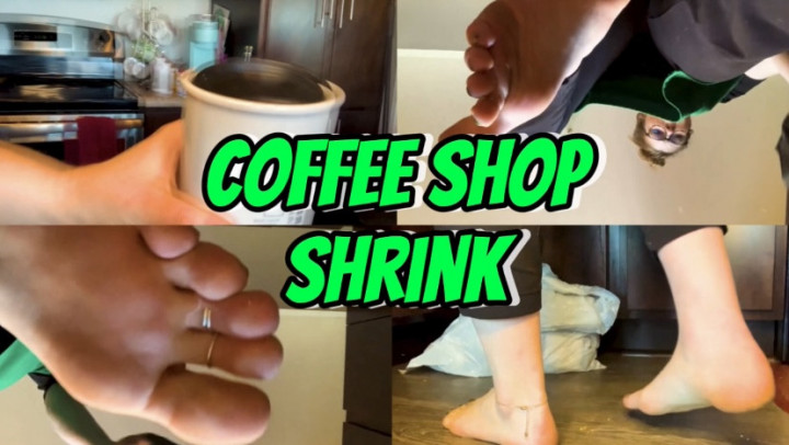 Poster for Ltlgiantessclips - Freckled Feet In Coffee Shop Shrink - Unaware Giantess Sfx - Manyvids Model - Unawaregiantess, Sfw (Неосведомленность)