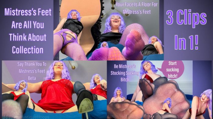 Poster for Mistresses Feet Are All You Think About Collection - Clips4Sale Star - Mistressmystique - Femdompov, Footworship, Foothumiliation