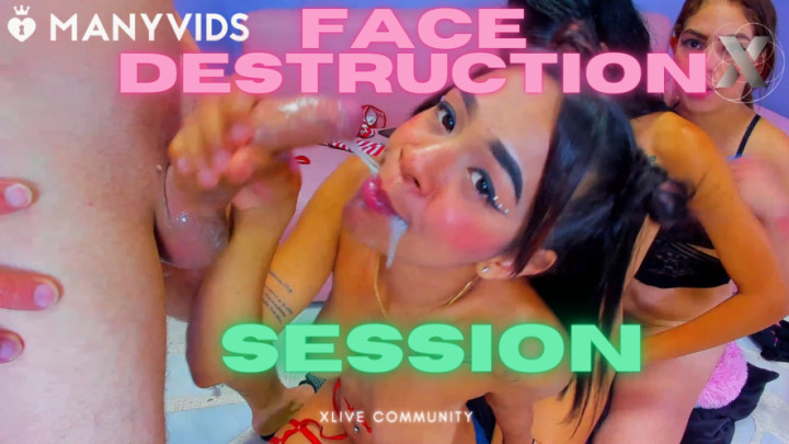 Poster for Manyvids Model - Huge Destruction Of Throat Without Mercy - Xlivestudio - Blowjob, Deepthroat, Latina (Латина)