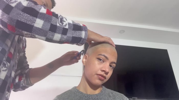 Poster for My Fans Want To Keep Her Bald Forever She Shaves Again - Clips4Sale Girl - Latinvibes - Mind Fuck, Shaved Heads (Трахать Мозги)
