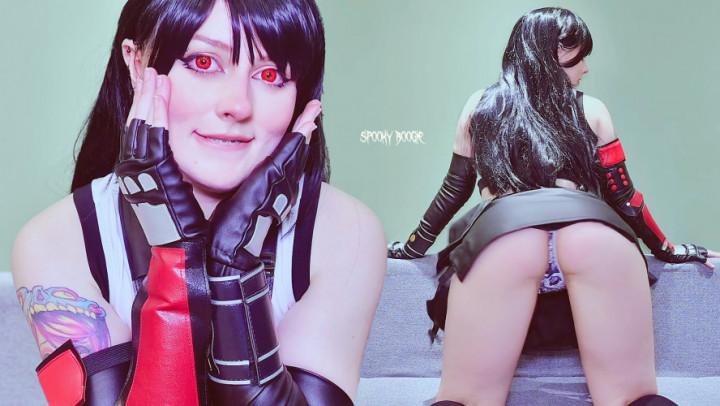 Poster for Wedgie Yourself And Then Tifa Lockhart Let You Cum - Spookyboogie - Manyvids Girl - Joi, Cosplay, Femdom Pov (Косплей)