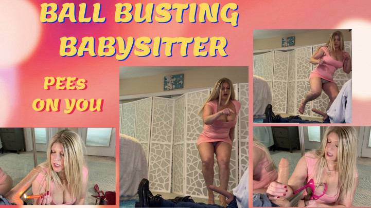 Poster for Manyvids Model - Tabithaxxx - Ball Busting Babysitter Pees On You - Hd - May 29, 2023 - Ball Busting, Femdom (Лопание Шаров)