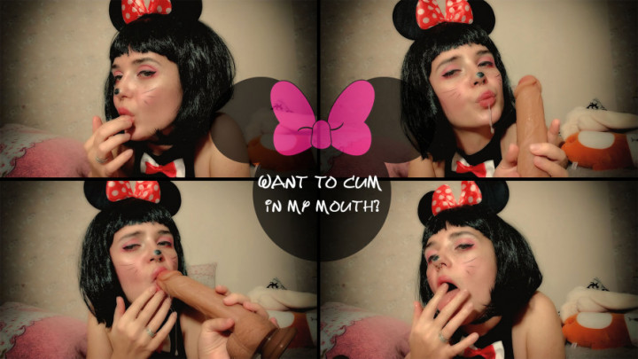 Poster for Manyvids Girl - Lil Cosplay Slut - Minnie Mouse: Want To Cum In My Mouth - Oct 28, 2019 - Halloween, Cosplay, Face Fucking (Лил Косплей Шлюха Косплей)