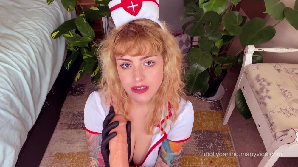 Poster for Nurse Drains Your Balls On Her Face 4K - Molly Darling - Manyvids Girl - Kink, Pov Blowjob (Молли Дарлинг Перегиб)