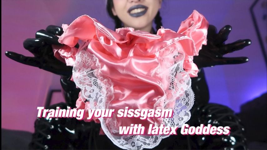 Poster for Claudiahon - Training Your Sissgasm With Me - Manyvids Star - Pegging, Latex, Glove Fetish (Клаудиахон Пеггинг)