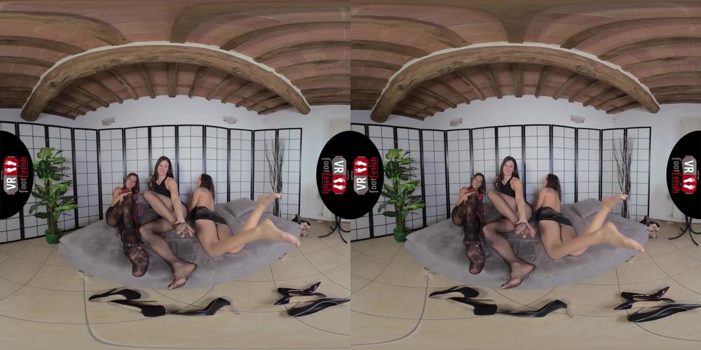 Poster for Clips4Sale Creator - Vr Foot Fetish - Sexy Katia Casadei, Lilian And Thena Wiggle Their Feet In Vr - Vr 4K 60 - Foot Fetish, Italian Language, Domination (Доминирование)