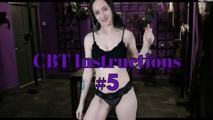 Poster for Cbt Instructions #5 - Clips4Sale Creator - Sage Eldritch - Sfw, Cbtinstruction, Ballbusting (Мудрец Элдрич)