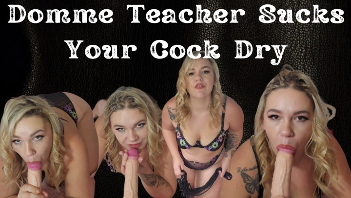 Poster for Milf Nikki Lynn - Manyvids Model - Domme Teacher Sucks Your Cock Dry - April 26, 2023 - Cum Swallowers, Teacher, Post Cum Torture (Пытка После Кончания)