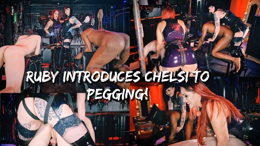 Poster for Ruby_Onyx - Manyvids Model - Ruby Introduces Chelsi To Pegging - Pegging, Strapon (Пеггинг)