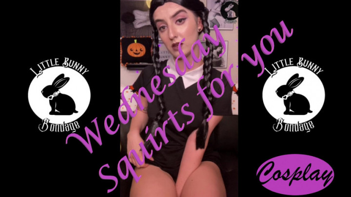 Poster for Littlebunnyb - Manyvids Girl - Wednesday Squirting For You - Nov 3, 2021 - Cosplaying, Squirting (Сквиртинг)