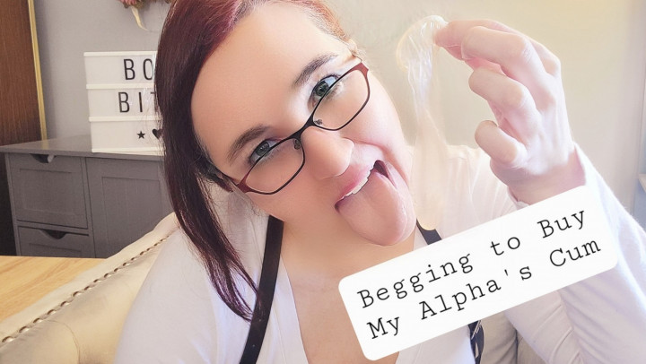 Poster for Beg To Buy My Alpha'S Cum In A Condom - April 18, 2022 - Manyvids Girl - Alleriamystic - Femdom, Cum Eating Instruction, Sfw (Фемдом)