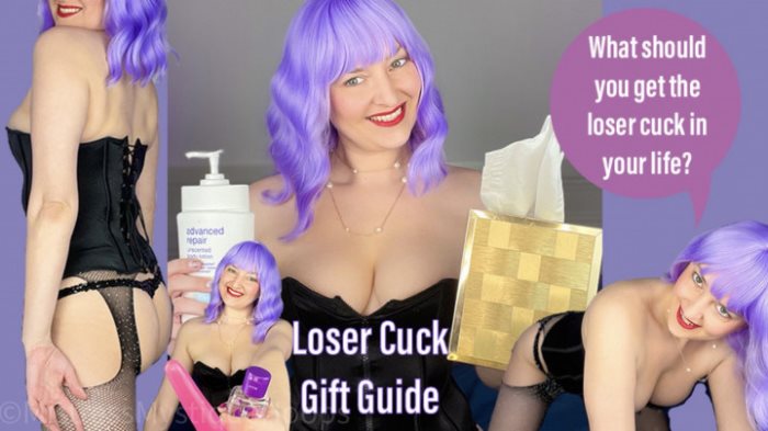 Poster for Clips4Sale Creator - Mistressmystique - Loser Cuck Gift Guide - Cuckolding Humiliation - Femdom, Bratgirls