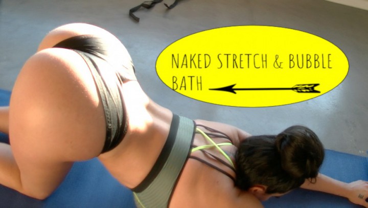 Poster for Hd Naked Stretch And Bubble Bath - November 10, 2017 - Manyvids Model - Korina Kova - Bathtub Fetish, Body Worship, Stretching (Корина Кова Растяжка)