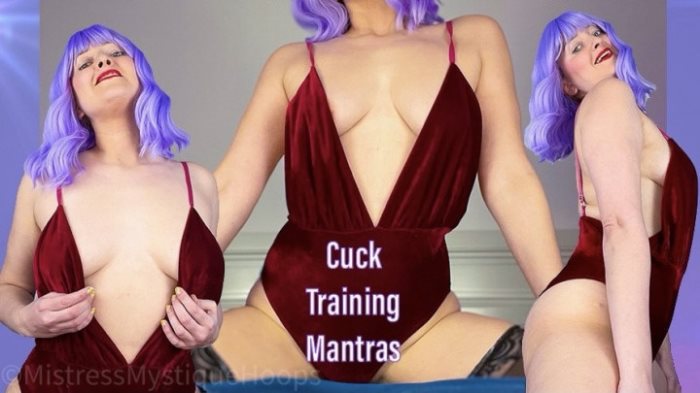 Poster for Cuck Training Mantras - Clips4Sale Shop - Mistressmystique - Verbalhumiliation, Humiliation, Cuckolding (Словесное Унижение)