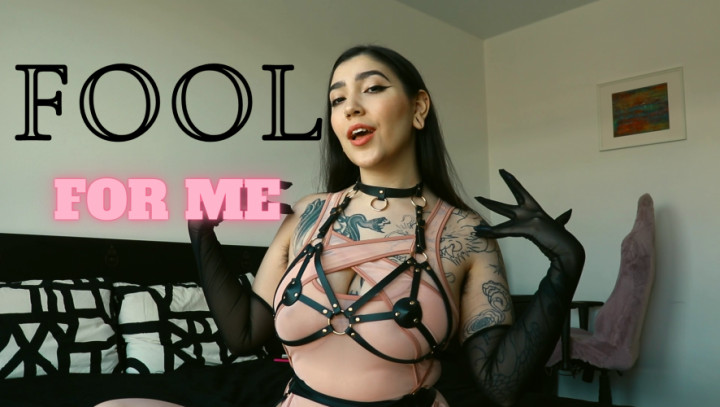 Poster for Fool For Me - Manyvids Model - Devillishgoddess - Goddessworship, Mentaldomination, Financialdomination