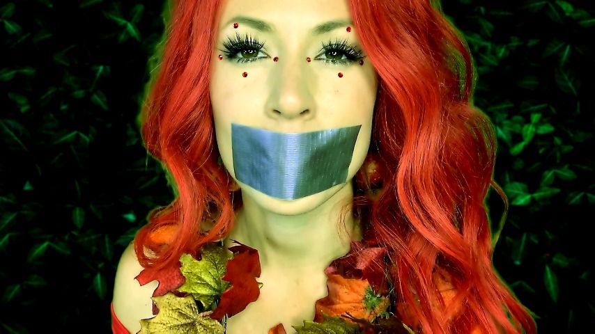 Poster for Kendallolsen - Manyvids Star - Poison Ivy Tape Gagged - July 29, 2022 - Ballgagged, Cosplay (С Шаровой Опорой)