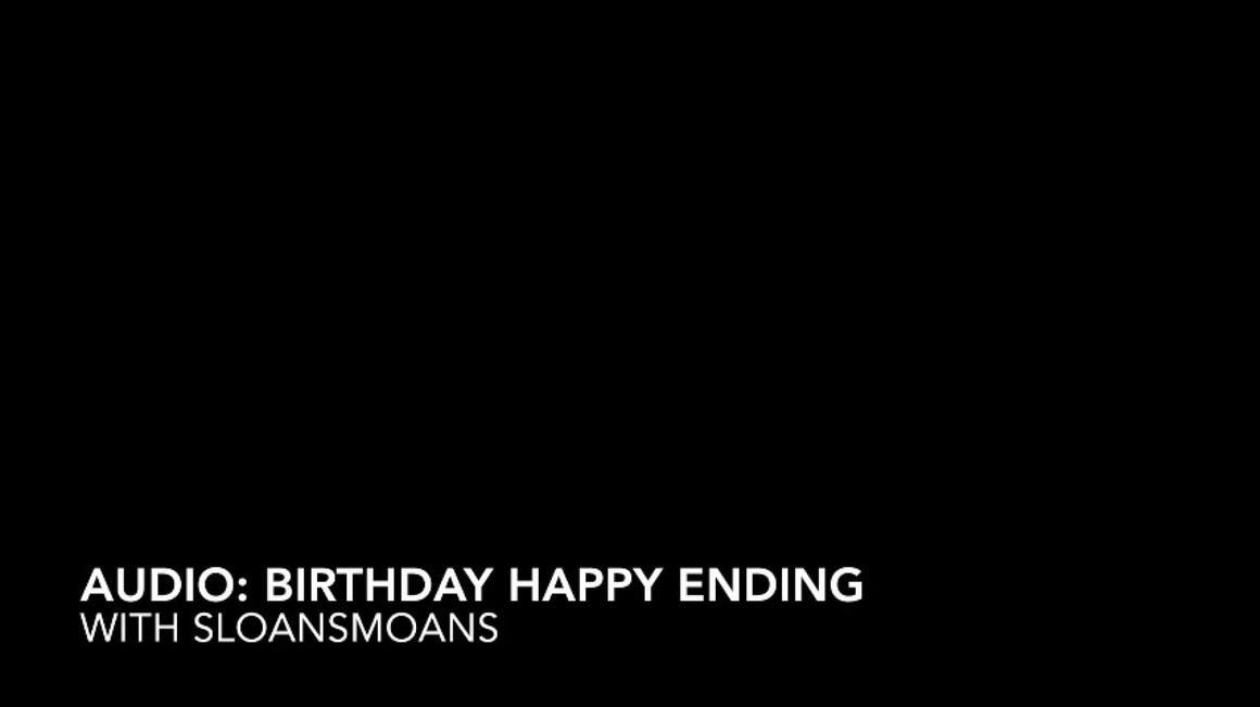 Poster for Manyvids Model - Audio: Birthday Happy Ending - Jul 25, 2023 - Sloansmoans - Massage, Audio Only (Только Аудио)