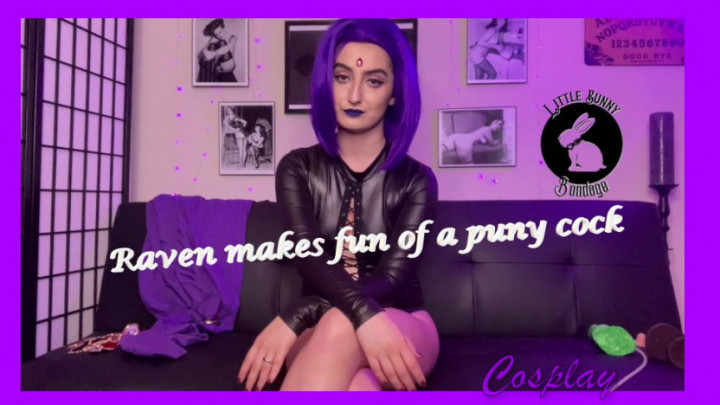 Poster for Manyvids Girl - Littlebunnyb - Raven Makes Fun Of A Puny Cock Custom - Aug 3, 2021 - Domination, Cosplay, Femdom (Доминирование)