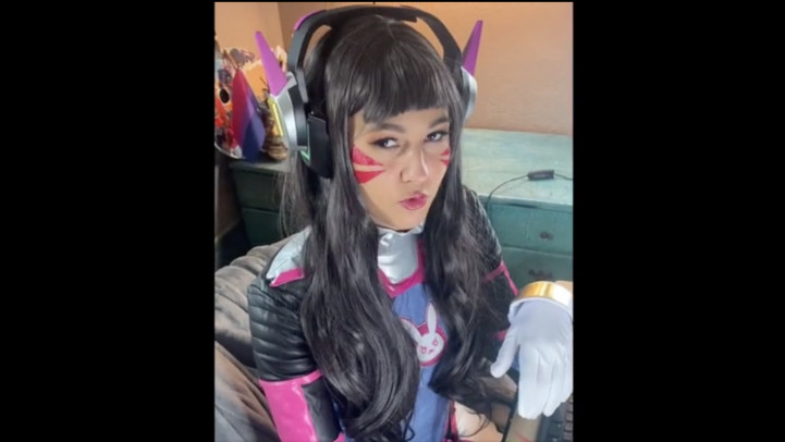 Poster for Manyvids Girl - Gassy Dva Uses You As Her Gaming Chair - Kitsune_Foreplay - Sexy Gamer, Farting, Gamer (Геймер)