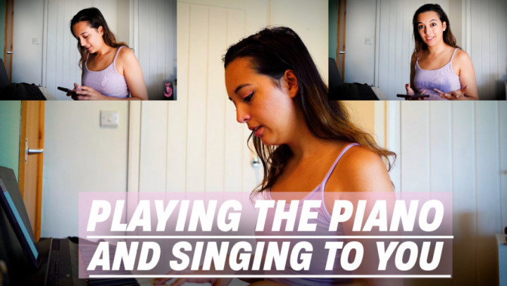 Poster for Playing The Piano And Singing To You - Manyvids Model - Summer Fox - British, Piano, Sfw (Летняя Лиса План)