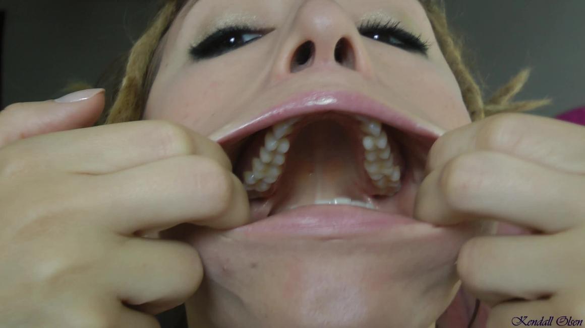 Poster for Hd Mouth Fetish - January 15, 2016 - Manyvids Girl - Kendallolsen - Teeth, Mouth Fetish, Tongue Fetish (Зубы)