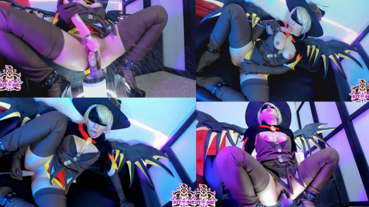 Poster for Black Kitsune - Overwatch Mercy Witch: Bj, Squat & Pee - Manyvids Girl - Overwatch, Cosplay (Черный Кицунэ Косплей)