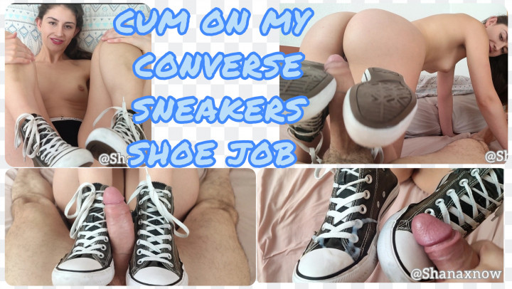 Poster for Manyvids Girl - Fetish Sneaker Shoejob, Reverse Shoejob Cum On Her Converse - Alfxnow - Shoe & Boot Worship, Shoejob (Поклонение Туфлям И Сапогам)