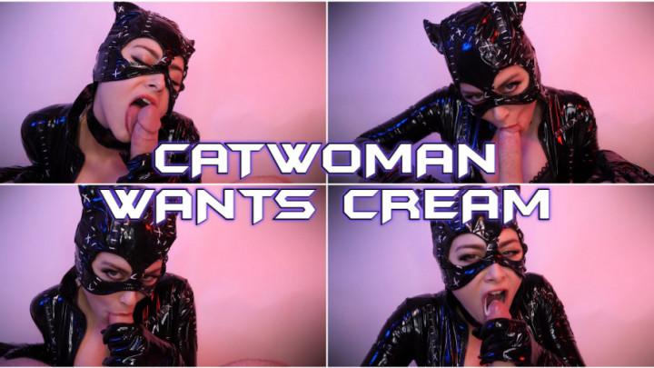 Poster for Catwoman Wants Cream - October 22, 2019 - Ellie Idol - Manyvids Star - Cosplay, Supervillain (Элли Айдол Суперзлодей)