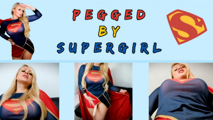 Poster for Manyvids Model - Peachyskye - Pegged By Supergirl - Superheroines, Blonde (Супергероини)