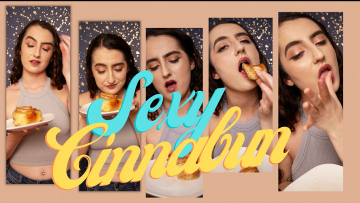 Poster for Littlebunnyb - Sexy Cinnabun Mukbang - Jan 15, 2023 - Manyvids Girl - Food, Asmr (Асрм)