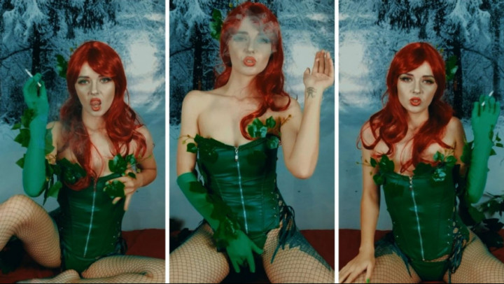 Poster for Poison Ivy Cosplay - Smoke And Flame - Mar 18, 2021 - Lil Cosplay Slut - Manyvids Star - Smoking, Superheroines (Лил Косплей Шлюха Курение)