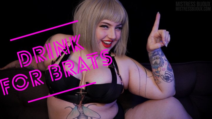 Poster for Mistressbijoux - Mistressbijoux Sip For Brats - Manyvids Model - Mental Domination, Brat Girls (Психическое Доминирование)