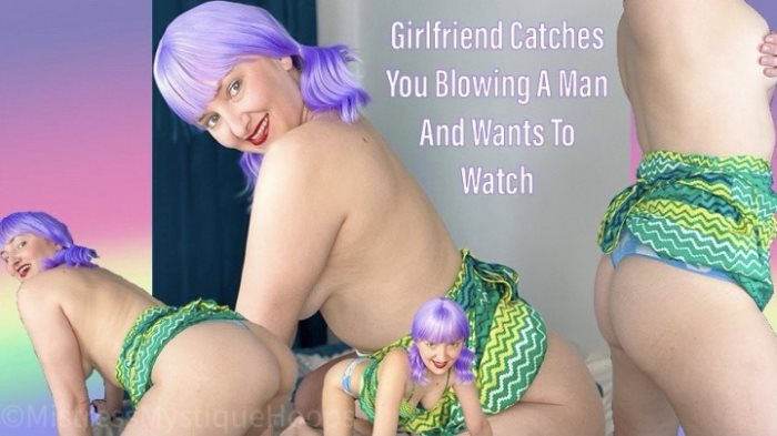 Poster for Mistressmystique - Clips4Sale Shop - Girlfriend Catches You Blowing A Man And Wants To Watch - Bisexual, Bicurious, Gay (Бисексуал)