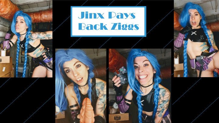 Poster for Jinx Pays Back Ziggs - May 21, 2022 - The3Kins - Manyvids Model - Cosplay, Costume (На Заказ)