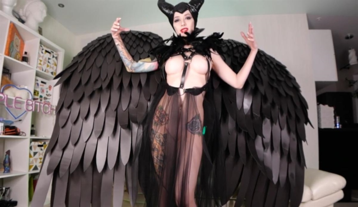 Poster for Purple Bitch Maleficent Loves To Fuck 4K - Manyvids Model - Mix - Mix, Creampie