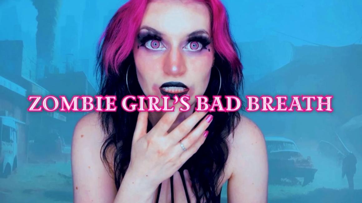 Poster for Zombie Girls Bad Breath - Starry Yume - Manyvids Model - Mouth Fetish, Smell Fetish, Lipstick (Звездная Юмэ Фетиш Рта)
