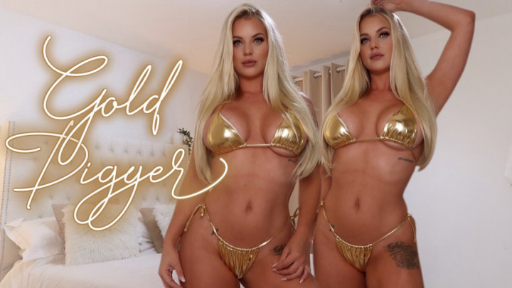 Poster for Greedy Shiny Gold Digger - January 24, 2022 - Lexiluxe - Manyvids Model - Joi Games, Bikini, Financial Domination (Игры Джой)