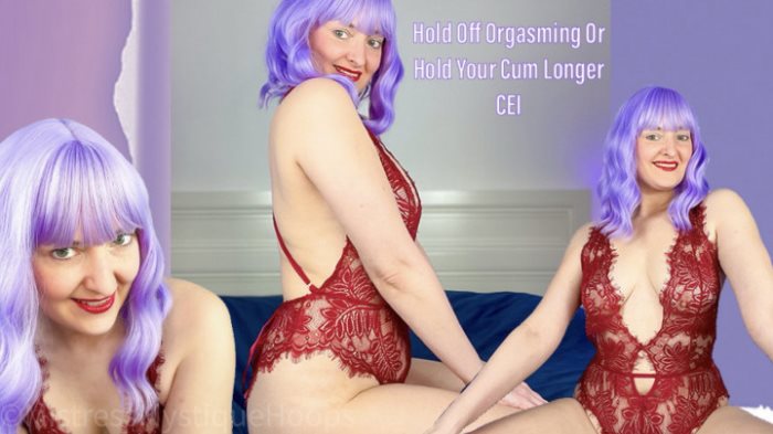 Poster for Clips4Sale Production - Mistressmystique - Hold Off Orgasming Or Hold Your Cum Longer Cei - Humiliation, Femdom (Унижение)