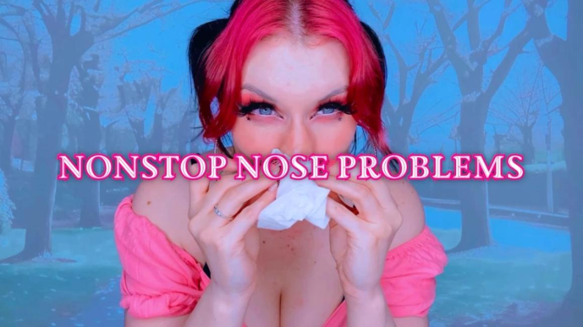 Poster for Manyvids Star - Nonstop Nose Problems - Starry Yume - Nose Fetish, Sfw, Nose Pinching (Звездная Юмэ Щипание Носа)