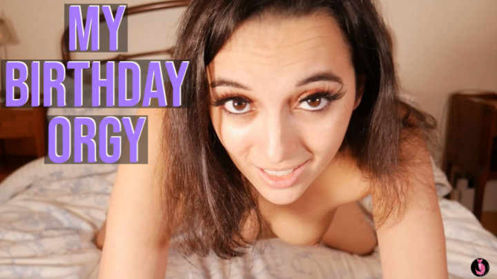 Poster for My Birthday Orgy - Summer Fox - Manyvids Girl - Cuckolding, Doggystyle, British (Летняя Лиса Доггистайл)