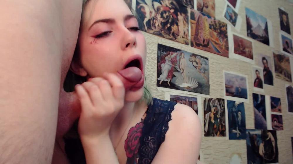 Poster for Stacymoon - Manyvids Girl - Blowjob From A Cutie - Lace/Lingerie, Face Fetish (Фетиш Лица)