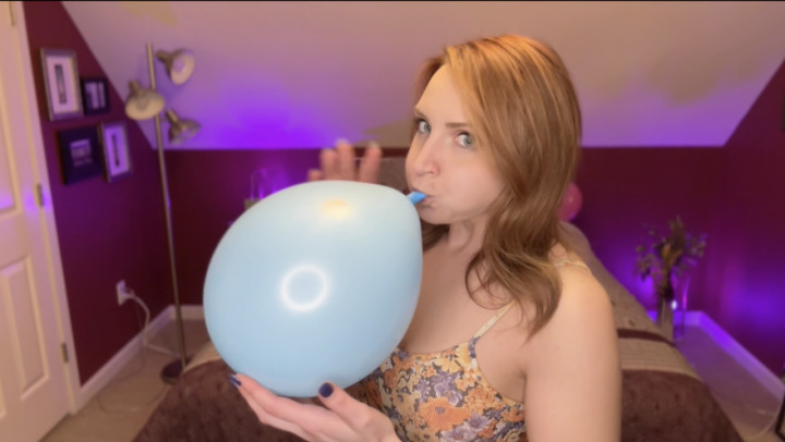 Poster for Sneezegoddess - Inflating Some Colorful Balloons - Manyvids Star - Sfw, Redhead (Рыжая)