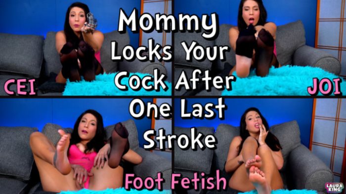 Poster for Clips4Sale Girl - Lauraking - Mommy Cages You After One More Stroke - Taboo, Footfetish, Cei