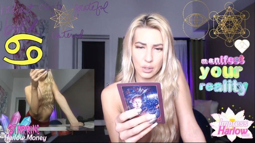 Poster for Manyvids Girl - Allforlucky - Cancer Topless Tarot Jan 2020 - Powerful Woman, Intelligence Fetish, Topless (Топлесс)