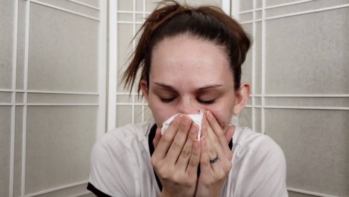 Poster for Manyvids Model - Katy Faery - Sickly Sneezing - Face Fetish, Sneezing (Кэти Фэйри Чихание)
