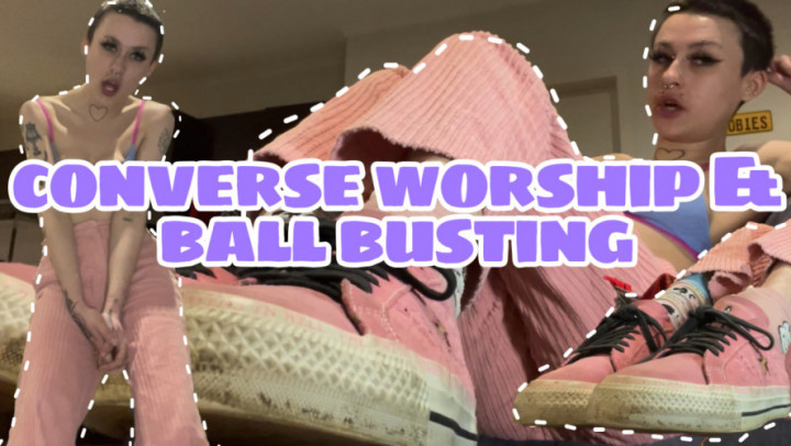 Poster for Converse Worship And Ball Busting - Maiden_Myra - Manyvids Model - Dirty Shoe, Shoe & Boot Worship, Ball Busting (Грязная Обувь)