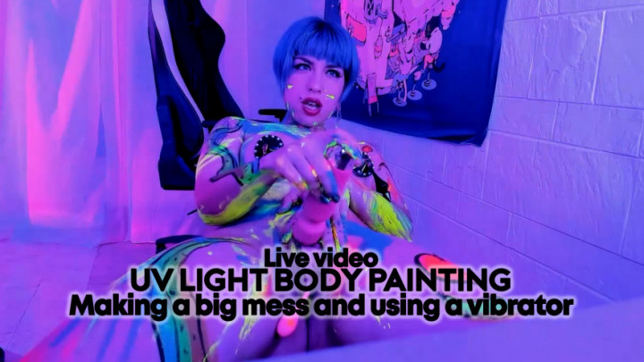 Poster for Manyvids Model - Misssomething - Live Body Painting 2 - February 11, 2023 - Kink, Balloons, Body Painting (Воздушные Шары)