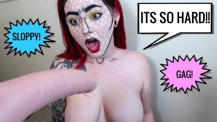 Poster for Manyvids Model - Mamaplugs - Mamaplugs Comic Book Slut Hard Deepthroat - Submissive Sluts, Deepthroat (Затычки Для Мумии Глубокая Глотка)