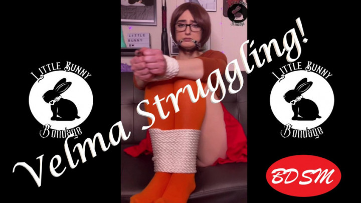 Poster for Manyvids Girl - Velma Struggling - Nov 26, 2021 - Littlebunnyb - Struggling, Bondage Rope, Rope Bondage (Борьба)